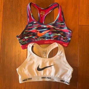 Two Girl’s Nike Pro Sports Bra’s ❤️❤️❤️
